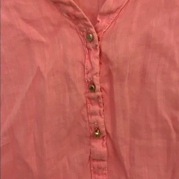 Pink Linen Blouse - Picture 3 of 5